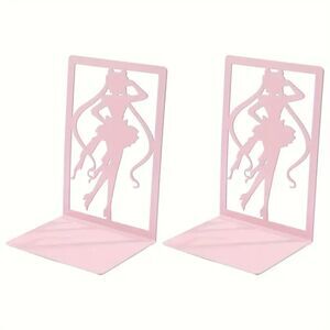 Sailor moon Pretty Guardian Magical Girl Anime Kawaii Pink Metal Bookends